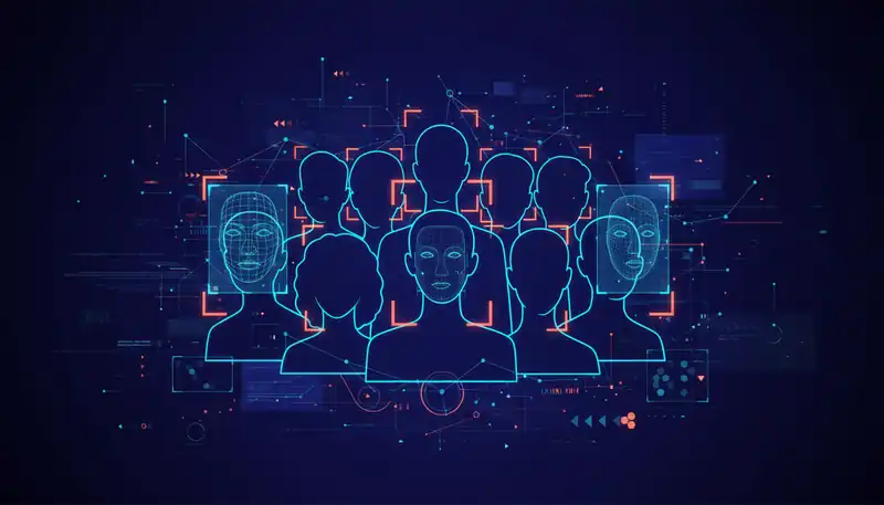 AI face swap technology for group photos with multiple faces